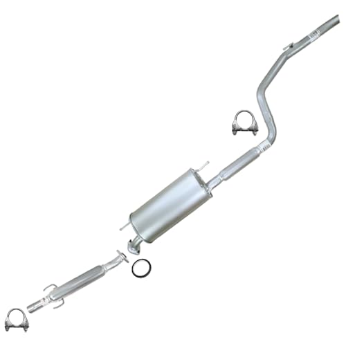 Northeastern Exhaust | Direct-Fit Resonator Pipe and Muffler Exhaust Kit Compatible for 2007-2010 Toyota Sienna 3.5L | Free Gasket and Clamps Included | Automotive Replacement Part