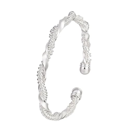 Generisch Pulsera Angelic Collection Brazalete grabado personalizado pulsera de plata collar mejor pulsera de tenis joyas mujer pulsera novia pulsera de la suerte niña joyería mamá cadena niños, M,