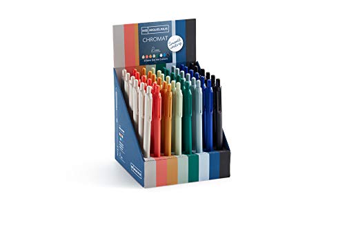 Stylos semi-gel Chromat Miquelrius avec présentoir de 48 unités pour écriture fluide sans bavure