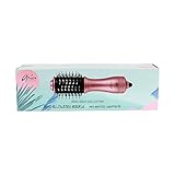 Aria Beauty Mini Blowdry Brush, Rose Gold, 3 Adjustable Heat/Speed Settings, 110 Volts, 600W Motor, Tourmaline Barrel
