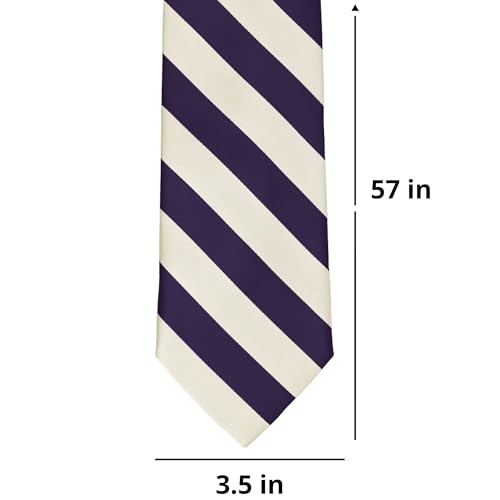 Image of tiemart Men's Striped Tie Standard Length