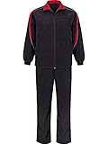 Jan Vanderstorm Herren Freizeitanzug Eirik Schwarz Rot 64 - 3XL