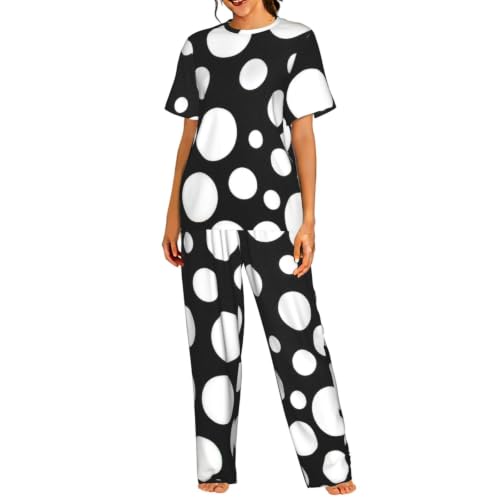 Pyjama à manches courtes femme fluide contre la chaleur nocturne