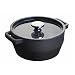 Produktbild Pyrex Slow Cook Schmortopf rund, Gusseisen emailliert, Carbon, Kohlengrau, 28 cm