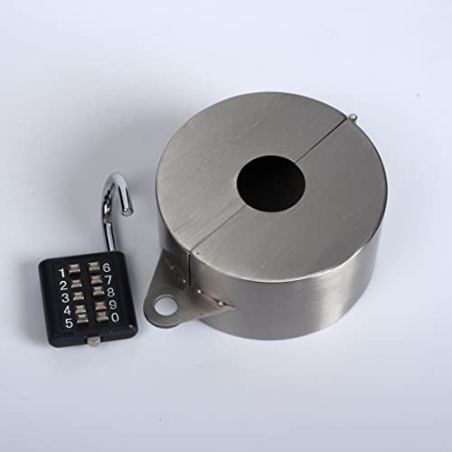 Temeili Door Handle Lock, Door Knob Lock Out Device,Cover To Disable The Doorknob/Faucet/Valve, Prevents Turning Of Door Knob And Access To Keyhole, Prevents Operating The Knob (With Padlock) #TOP4