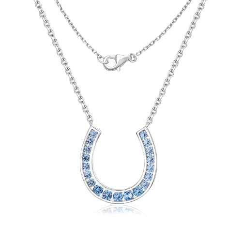 Collier fer à cheval plaqué or 14 carats et sa pierre fine de naissance