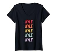 This says "kyle" and makes a perfect gift for kyle Lovers. The designs repeats the word kyle, boldly displaying it for all to see and proclaiming your interest in kyle, making is the perfect kyle gift. Lightweight, Classic fit, Double-needle sleeve a...
