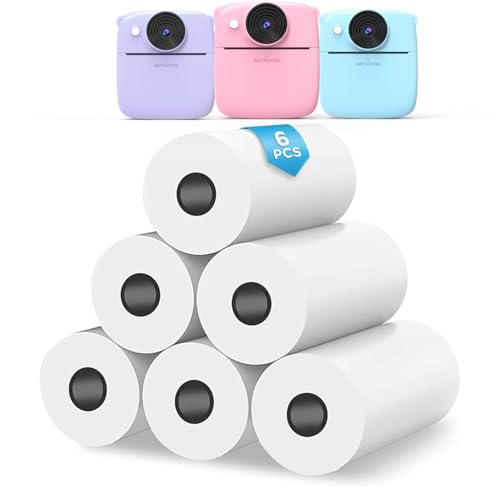 6 Rolls of Printing Paper and Instant Printing Thermal Paper for Children's Camera