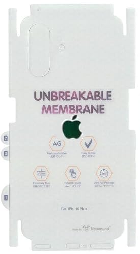 ApolloPlus Membrane Screen Protector for Apple iPhone 16 Plus (6.7 inch) Back Screen Guard Matte Finish Screen Guard with Apple Logo Cut (1 Pack, Clear) (B0DHHL11QD) Amazon Price History, Amazon Price Tracker