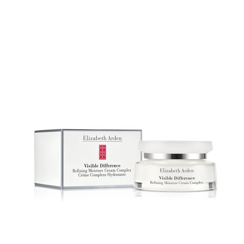 Elizabeth Arden, Visible Difference, Crème de jour, Crème hydratante visage, Complexe Hydratant, Apaisant et Affinant, Soin Skincare Anti-Âge, Pour les peaux fatiguées
