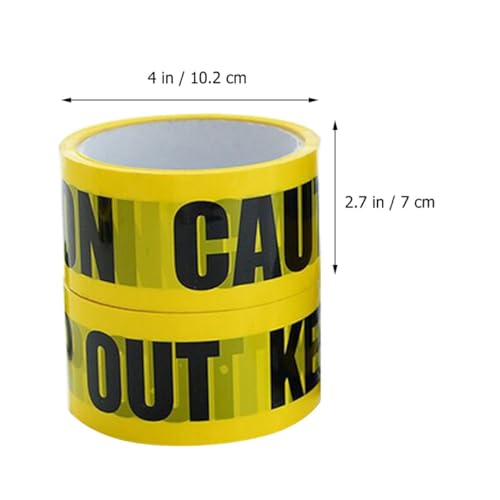 Ruban de signalisation jaune haute visibilité marquage de chantier x2