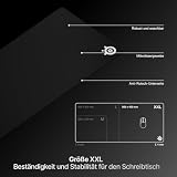 SteelSeries QcK Heavy XXL - Tapis de souris gaming en tissu - Base en caoutchouc antidérapant extra-épaisse 6mm - Optimisé pour les capteurs de jeu - Taille XXL - Noir - 8