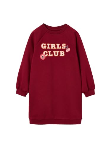Vertbaudet Sweatkleid Mädchen rot 140