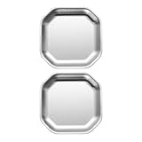 Assiette en acier inoxydable pour aliments – la fabrication de cette assiette à apéritif est parfaite et vous offrira une excellente expérience d'utilisation. petites assiettes alimentaires