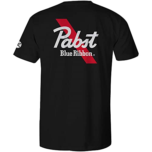 Hooey Men’s Short Sleeve Crew Neck Shirt W/Logo (Pabst - Black, Xx-Large) #TOP6