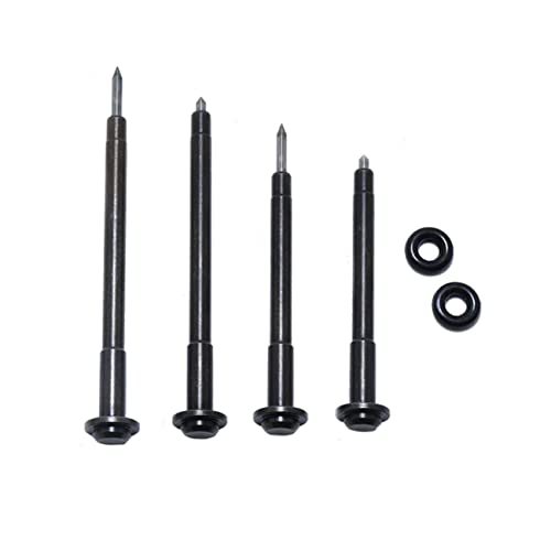 TOABLEVEL Pneumatic Engraving Pen Tip 3mm 8mm Air Scribe Pen Concrete Engraver Fossils Industrial Metal Jewelry Wood Stone Glass Carving DIY Tool Accessories Removable Tip Set Different Lengths