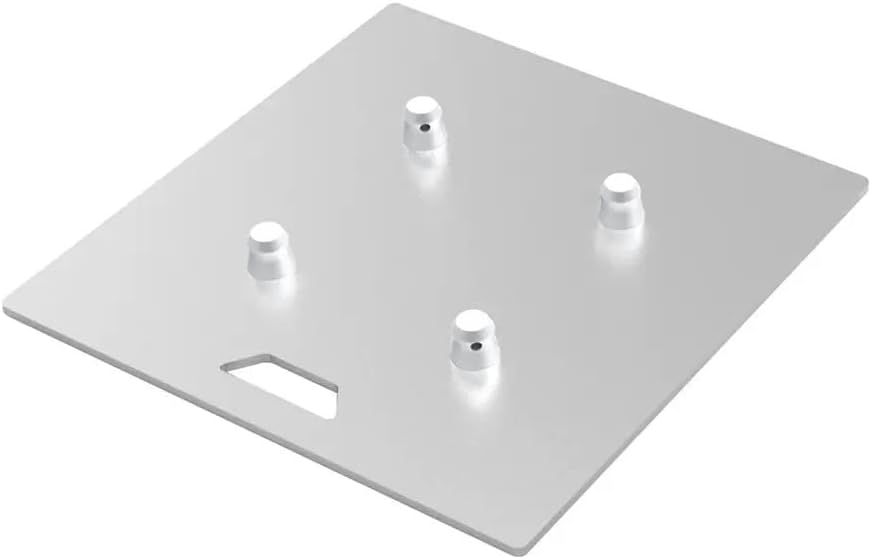 Monoprice Stage Right 24in x 24in Steel Base Plate - For Bolt Free Spigoted Truss Design, Up to 500 lbs Capacity