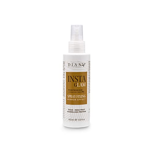 DIANA BEAUTY CREATIVE - INSTAGLAM Spray Fissativo Homecare per Capelli, Protezione dei Capelli, Spray Protezione, Effetto Lucentezza, Capelli Setosi e Morbidi, Cura Capelli dopo Laminazione - 150 ml