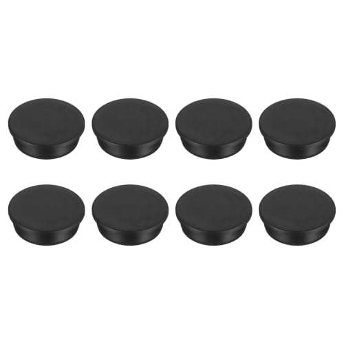 Image of MECCANIXITY 8pcs T-Shaped Silicone Plugs 53.6mm 2-1 /8 Inch Dia Snap in Plug Hole Seal Cover Round Rubber Stopper for 52.5-53.6mm Holes Kitchen Rubber Bulkheads Waterproof Sealing, Black