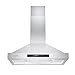 30 inch Range Hood, CIARRA 450 CFM Stainless Steel Vent Hood with 3 Speed Exhausted Fan, Touch Control Wall Mounted Stove Hood for Kitchen, Ducted & Ductless Convertible