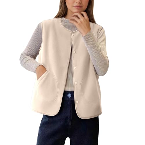 Generic - Gilet Thermique 2025 Femme Grande Taille Vestes Hiver Doudounes Fermeture Zippé Gilets matelassé brillant Puffer Jackets sans Manche Blousons Casual Compressible En Duvet Parka