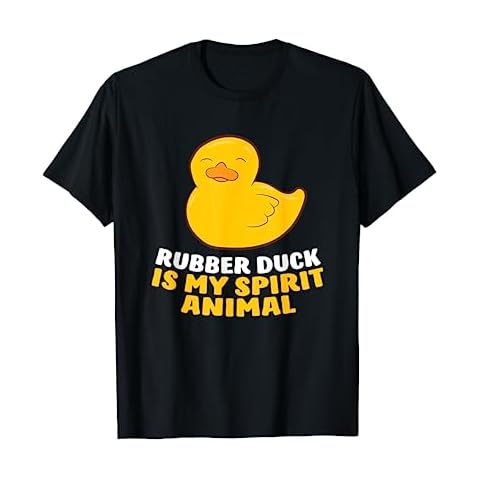 Rubber Duck Is My Spirit Animal Cute Rubber Duck T-Shirt Cover