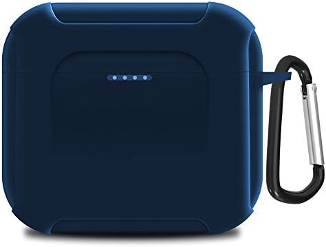 Geekria Silicone Case Cover Compatible with Skullcandy Indy Evo True Wireless Earbuds Protective Charger Carrying Case, Wireless Earphones Skin Cover with Keychain Hook, Charging Port Accessible.