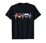 Deutschland Russland Russisch Flaggen Flagge Fahnen Russen T-Shirt