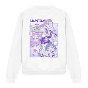 Cotton Soul K-Pop Demon Hunters - Anime Huntrix Huntr/X Unisex Sweatshirt, Schwarz, weiß, L