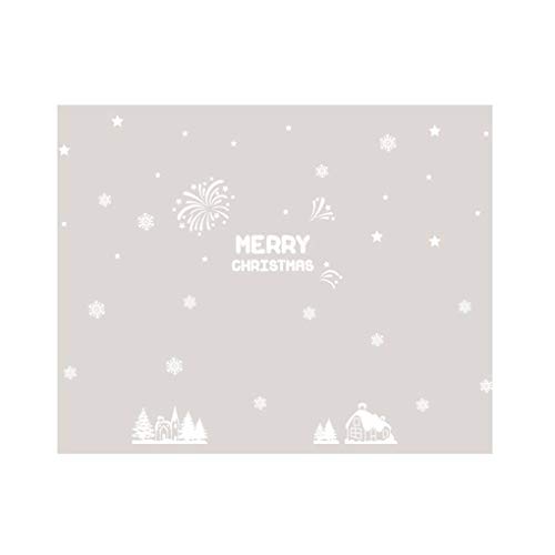 F-blue Navidad Anti estática Etiqueta de la Pared Anti estática Pared del PVC Auto-Adhesivo del Dormitorio balcón Impermeable del Papel Pintado de la Etiqueta DIY, Tipo 6
