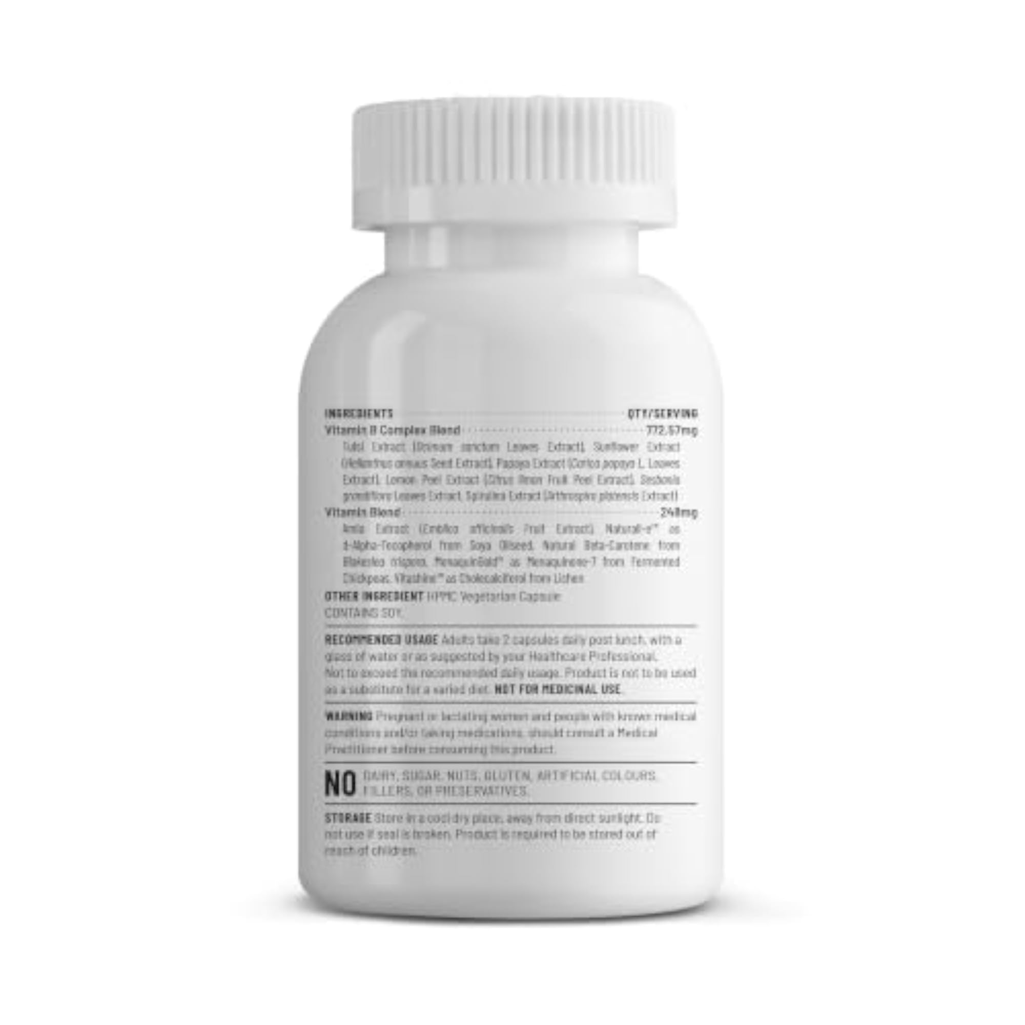 Wholefood Multivitamin Plant-Based Capsules, 60 Count