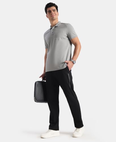 Image of Jockey 3913 Men Super Combed Cotton Rich Solid Half Sleeve Polo T-Shirt with Chest Pocket