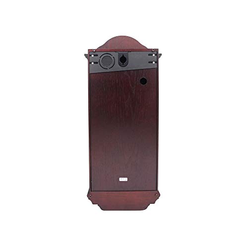 Seiko QXH004BLH Stately Dark Brown Solid Oak Case Wall Clock With Pendulum And Chime thumb #2