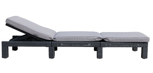 Preisvergleich Produktbild Ondis24 Sonnenliege Dayton anthrazit