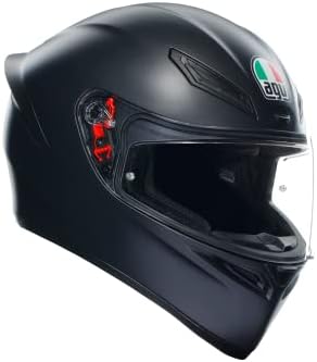 AGV - K1 S E2206 Motorrad Helm, Herren ECE Vollvisier Motorradhelm, Racing Style mit Aerodynamischem Spoiler, Kratzfestem Visier, 190° Sichtfeld, mit Intercom Ready, New model - Ma