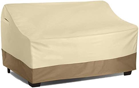 Vanteriam Waterproof Bench/Loveseat Cover, Large Outdoor Furniture Covers Waterproof for Loveseat/Bench.
