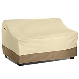 Vanteriam Waterproof Bench/Loveseat Cover, Large Outdoor Furniture Covers Waterproof for Loveseat/Be