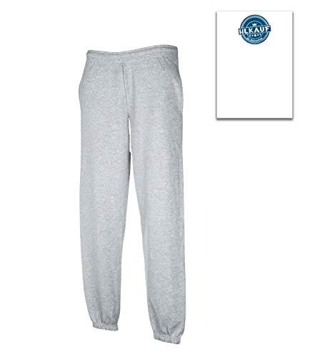 Fruit of The LoomHerren Hose (M, Grau Soft elastisch + 1 HL Kauf Notizblock)