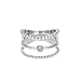 Produktbild Heideman Ring Damen Unda aus Edelstahl silber farbend poliert Damenring für Frauen mit Stein Zirkonia
