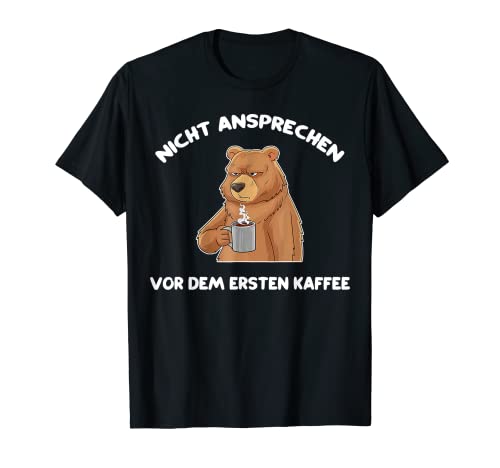 Divertido oso con café – Langlaffer Morgenmuffel Sfrass Camiseta