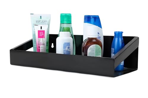 Image of Namani Single Shelf Wall Shelf - Heavy-Duty Metal Wall Mounted Shelve for Storage -Wall Shelves for Garage, Living Room, Bathroom Floating Shelf Kitchen - Wall Mounted Shelves (Black)