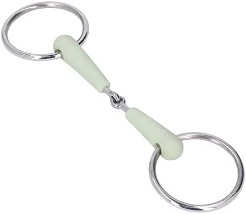 130mm Horse Mouth Snaffle, Stainless Steel Horse Bit with Chain for Equestrian Training Equipment — view 7