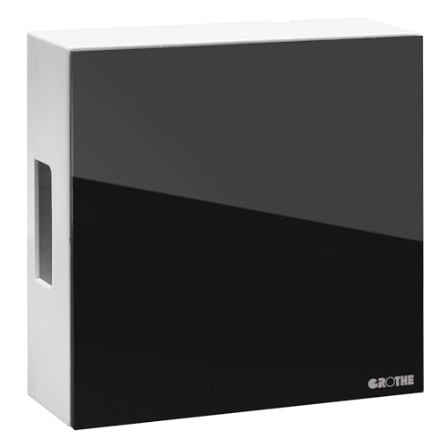 Grothe elektromechanischer Gong klassischer Zweiklang-Gong, echter Glockenstahl, Hochglanz Design, Batterie- oder Trafo-Betrieb, bis zu 80 dB, Schwarz 465A (klarer und satter Ton)