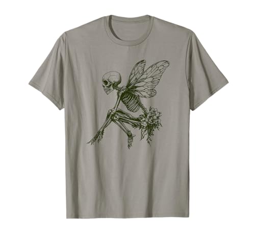 Butterfly Grunge Fairycore Aesthetic Moth Skeleton Fairy T-Shirt