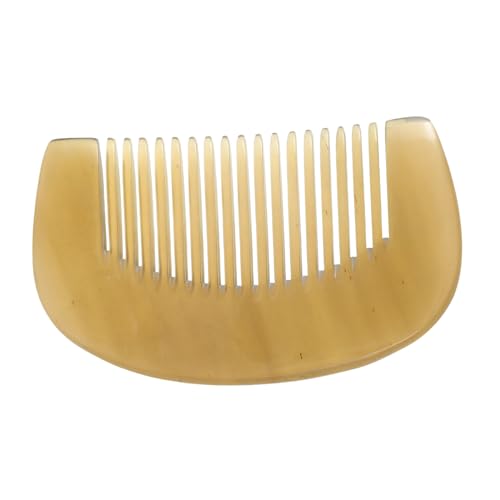 FOMIYES 1 Pc peine de cuerno cepillo para el pelo manejar real peine de los hombres estilo peine madera peine de madera peine portátil peine antiestático peine de masaje para el cabello