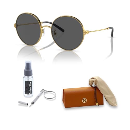 Tory Burch TY6096 Round Sunglasses for Women +BUNDLE with ACCESSORY EYEWEAR KIT2
