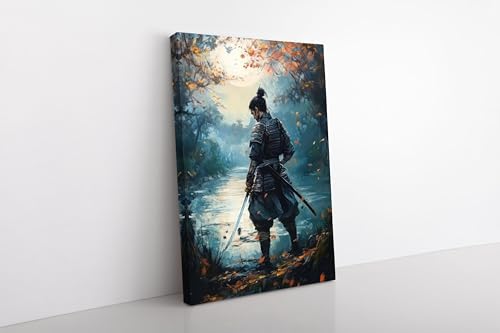 Tableau samouraï japonais déco chambre mythique 70x100 cm