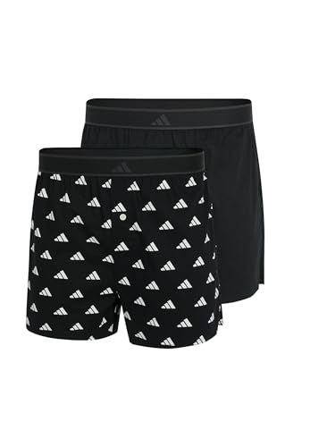 adidas Bóxer para Hombre en algodón elástico pack de tres unidades color negro