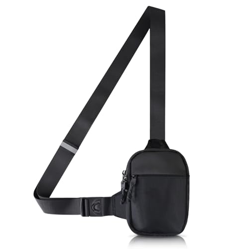 Bolso bandolera pequeño para hombres YZCIS con correa ajustable para correr