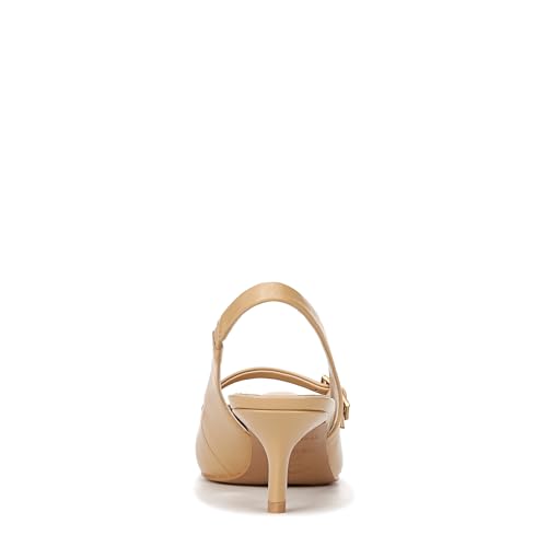Franco Sarto Womens Khloe Pointed Toe Slingback Kitten Heel Nude Beige Leather 9.5 M by Franco Sarto - Used condition - Image 3